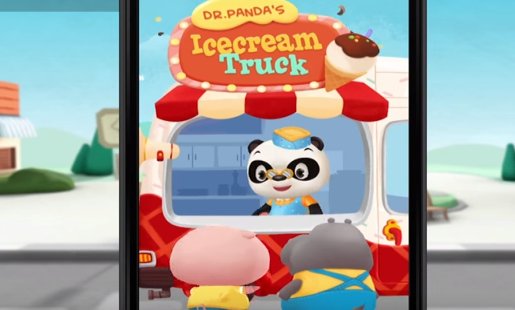 Gameplay screenshot from dr panda s ice Cream truck for Android