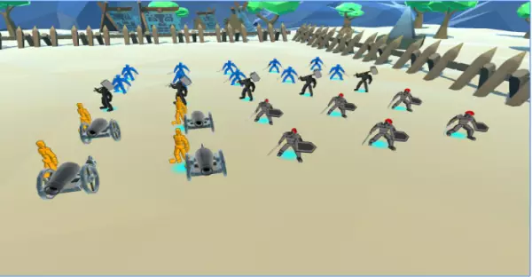 Gameplay screenshot from epic battle simulator for Android