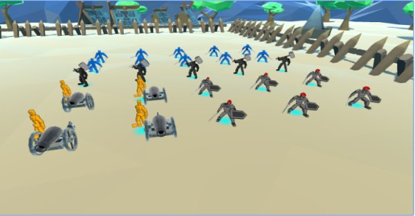 Gameplay screenshot from epic battle simulator for Android