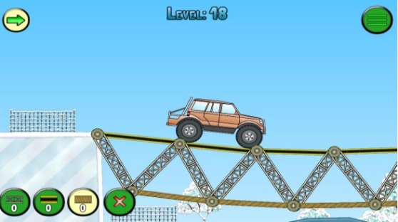 Gameplay screenshot from frozen bridges free for Android