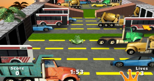 Gameplay screenshot from 3d frog frenzy for Android