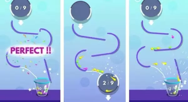 Gameplay screenshot from drawing ball race for Android