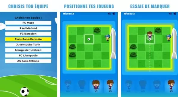 Gameplay screenshot from football maze pro for Android