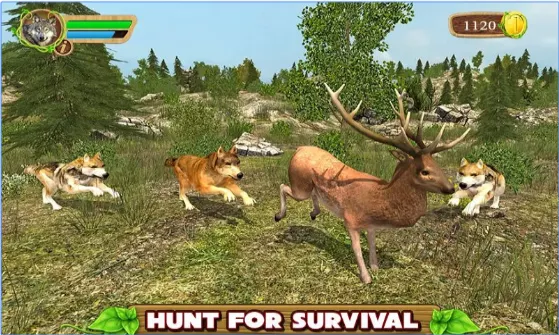 Gameplay screenshot from furious wolf simulator for Android