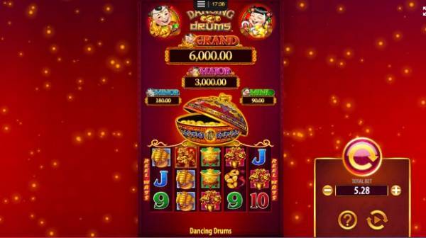 Gameplay screenshot from Dancing Drums Slots Casino for Android
