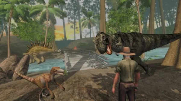 Gameplay screenshot from dinosaur safari online evolution u for Android