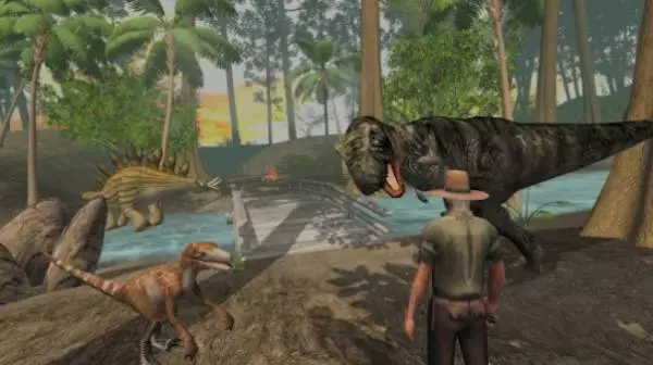 Gameplay screenshot from dinosaur safari online evolution u for Android