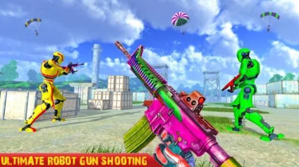 Gameplay screenshot from fps robots shooting strike counter terrorist 2021 for Android