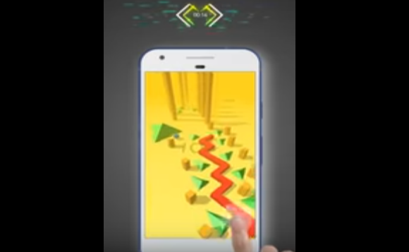 Gameplay screenshot from dancing line for Android