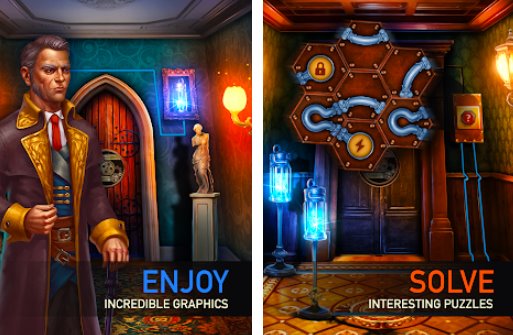 Gameplay screenshot from 100 doors adventure puzzle for Android