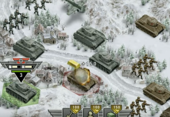 Gameplay screenshot from 1941 frozen front premium for Android