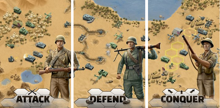 Gameplay screenshot from 1943 deadly desert for Android