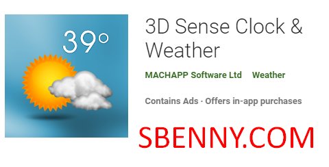 3d sense clock and weather