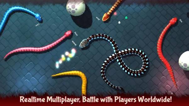 Gameplay screenshot from 3d snake io for Android
