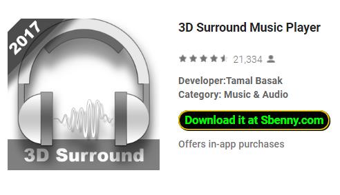 Jogador de música surround 3d