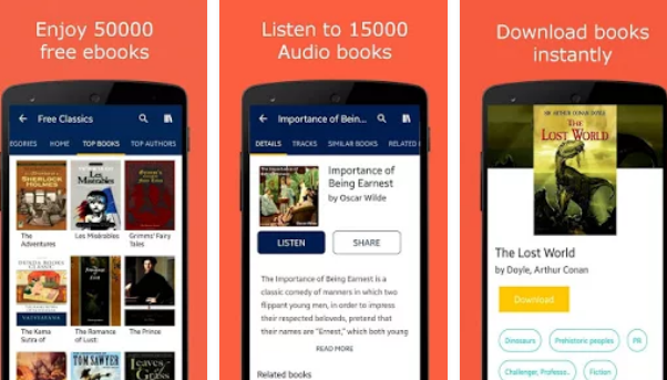 50000 free ebooks and free audiobooks APK Android