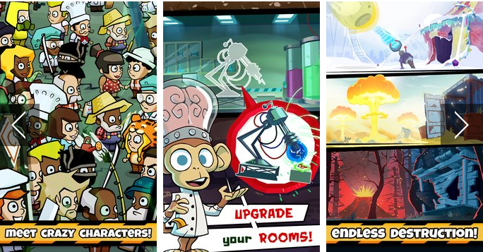 Gameplay screenshot from Doomsday Clicker for Android