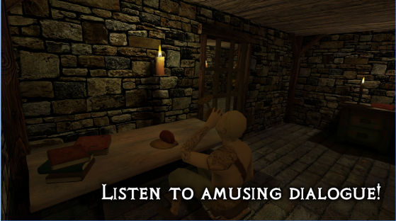 Gameplay screenshot from Dungeon Escape VR for Android
