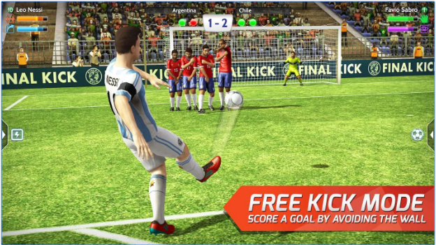 Gameplay screenshot from Final kick Online football for Android