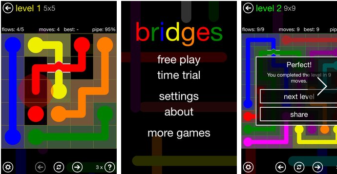 Flow Free Bridges