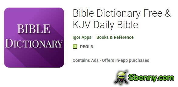 dizionario della bibbia gratuito e bibbia quotidiana kjv