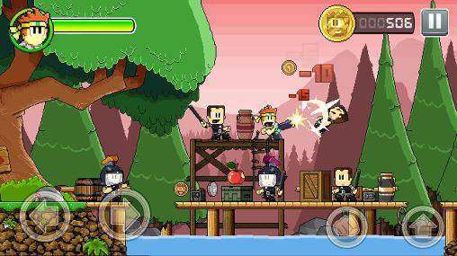 Gameplay screenshot from dan the man for Android
