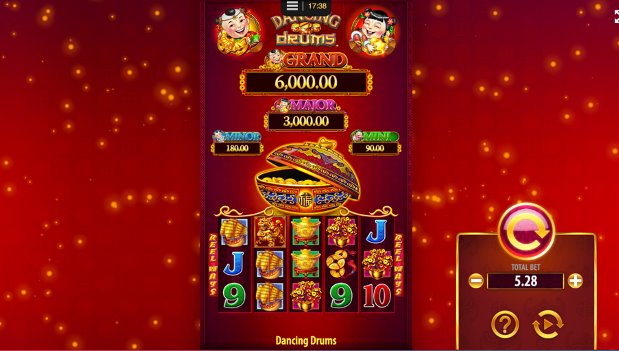 Gameplay screenshot from Dancing Drums Slots Casino for Android