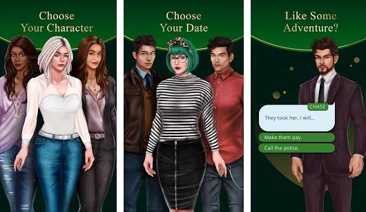 Gameplay screenshot from daring destiny story choices for Android