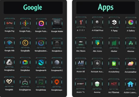 pack d'icônes de rêve sombre MOD APK Android