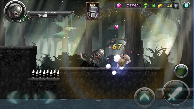 Gameplay screenshot from dark hero another world for Android