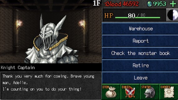 Gameplay screenshot from darkblood gaiden hack and slash for Android