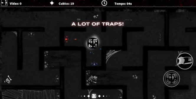 Gameplay screenshot from darkness maze cube hardcore puzzle labyrinth for Android