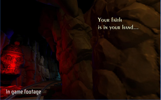 Gameplay screenshot from darkness rollercoaster vr for Android