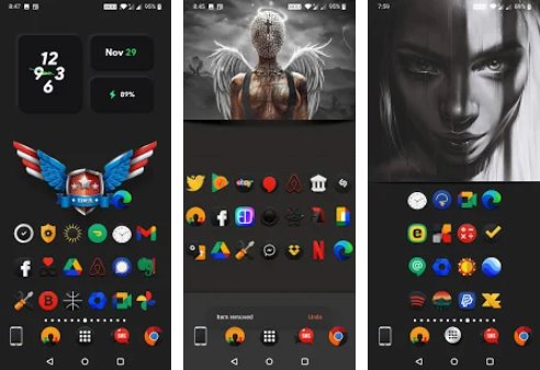 pack d'icônes darkonis MOD APK Android