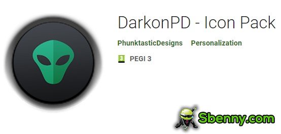 pacchetto di icone darkonpd