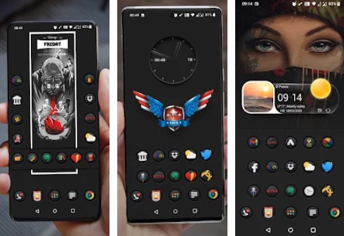 Gameplay screenshot from darkonpd icon pack for Android