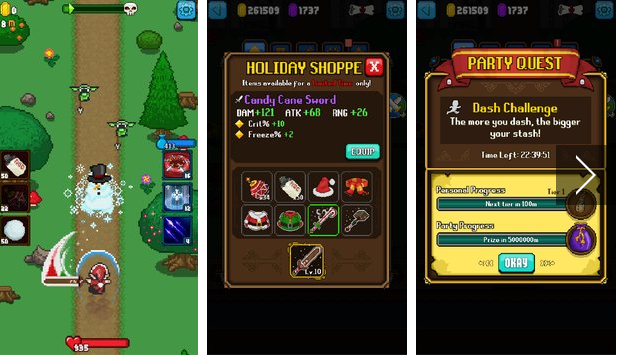 Gameplay screenshot from dash quest for Android