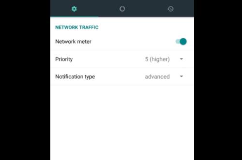 Gameplay screenshot from data monitor simple net meter for Android
