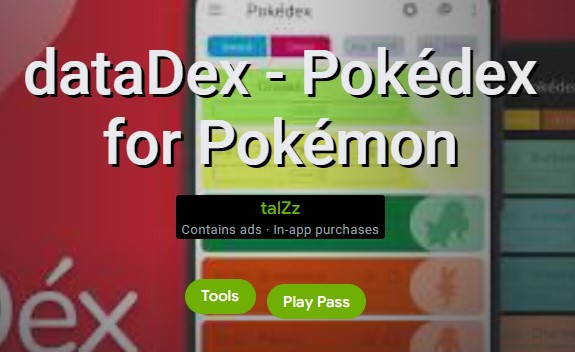 datadex pokédex pour pokémon