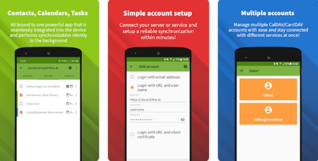 Gameplay screenshot from davx caldav carddav webdav for Android