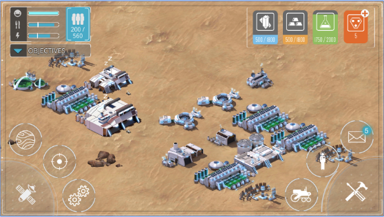 Gameplay screenshot from dawn of mars for Android