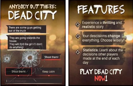 Dead City Text Adventure et Cyoa APK Android