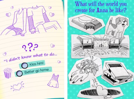 Gameplay screenshot from dear diary teen interactive story game for Android