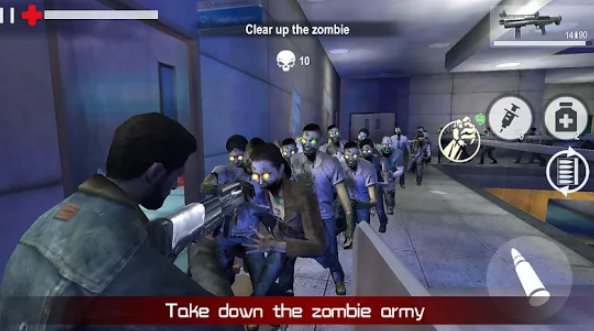 Gameplay screenshot from death city zombie invasion for Android
