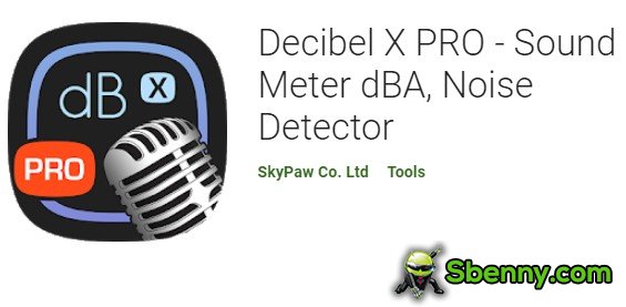 décibel x pro sonomètre dba détecteur de bruit