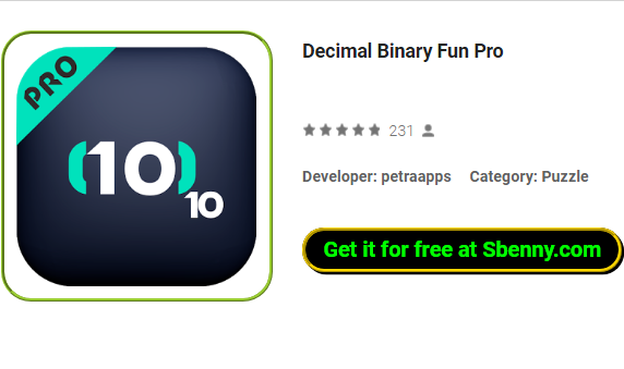 decimal binary fun pro