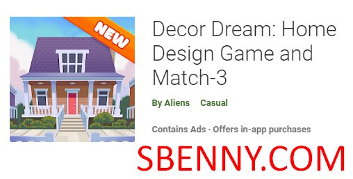 Dekor Traumhaus Design Spiel und Match 3