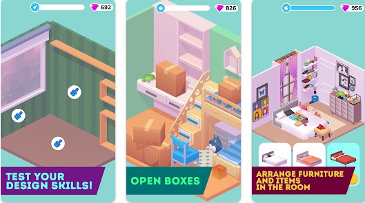 Gameplay screenshot from decor life home design game for Android