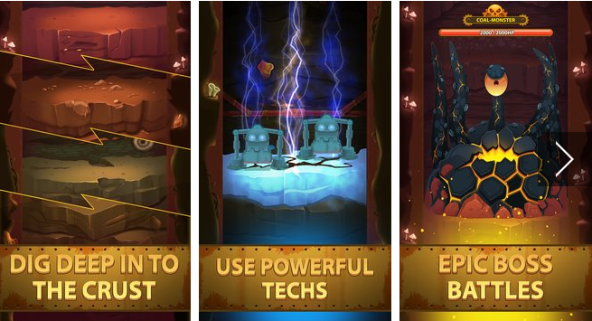 Gameplay screenshot from deep town mining factory for Android