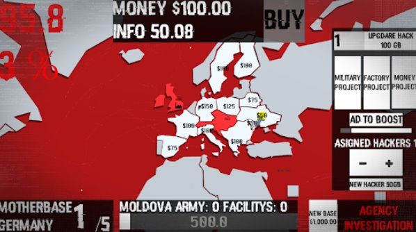 Gameplay screenshot from deep web game 2 dark peace keep strategy for Android